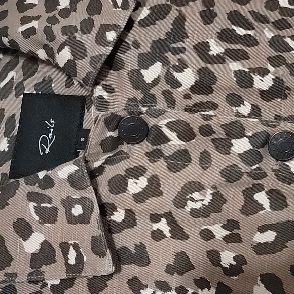 ๐๐HP๐ New Rails Steffi Mountain Leopard Jacket Linen Lyocell - Picture 5 of 7